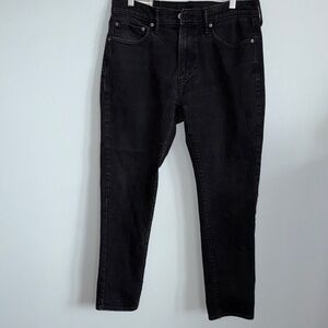Abercrombie & Fitch Men's Athletic Skinny Stretch  Black Jeans